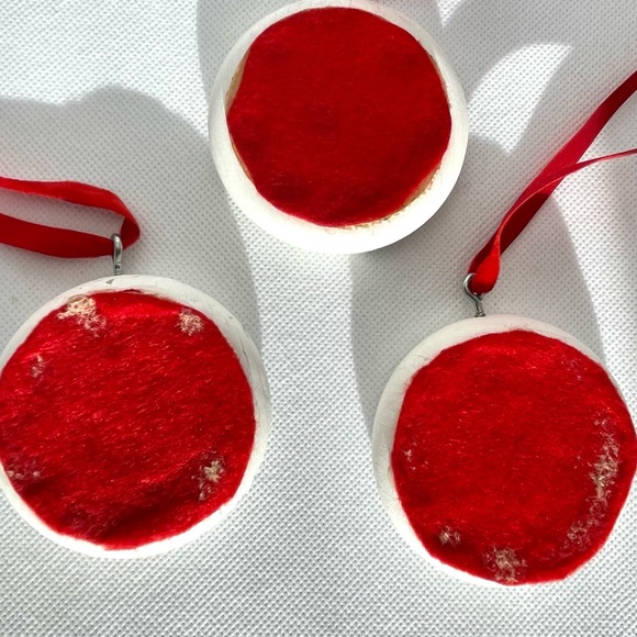 Vintage Needlepoint Christmas Ornaments 3 - Picture 3 of 7